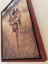 Floater frame for African painting